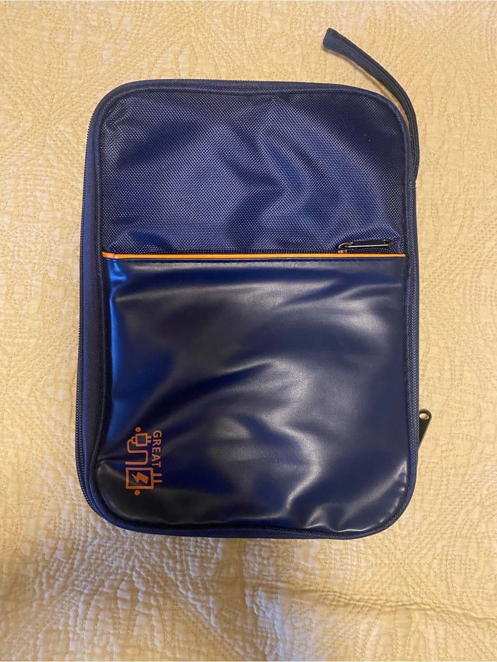 Electronics Travel Organizer Case, Tech Accessories Cord Storage - Blue